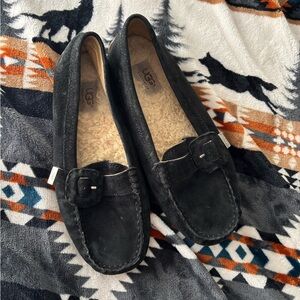 UGG Black Suede Loafers